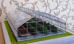 Maquette of the greenhouse for exhibition